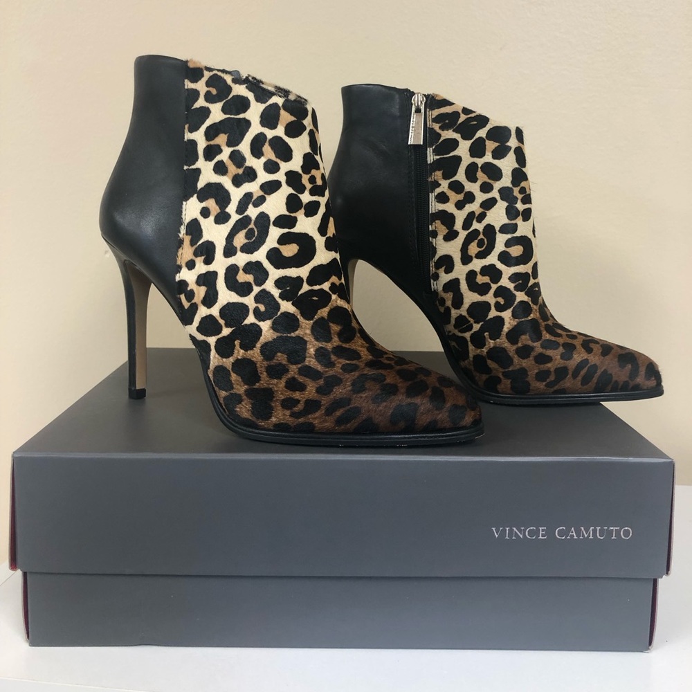 Vince Camuto Cheetah booties